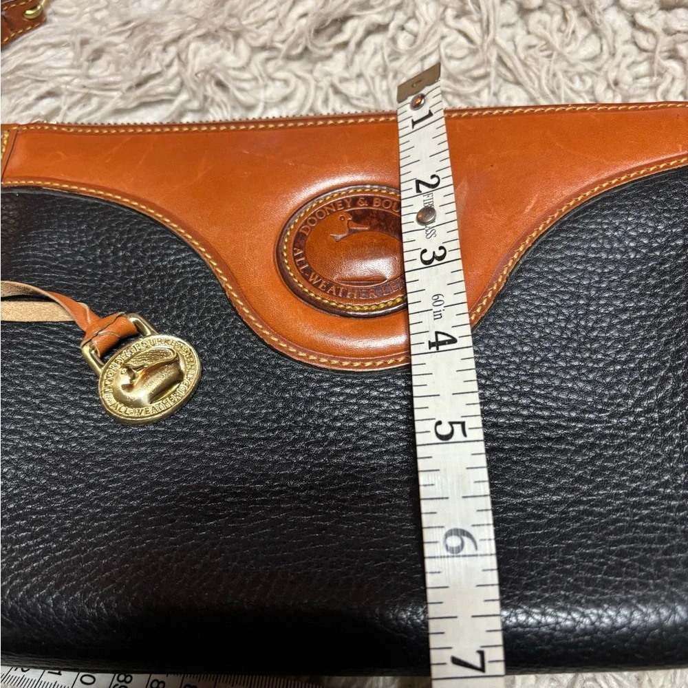Dooney & Bourke Black and Brown Leather Crossbody Bag - Picture 3 of 4